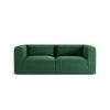 Habitat Lars Fabric 3 Seater Sofa - Green - Ash Leg