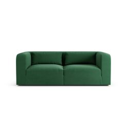 Habitat Lars Fabric 3 Seater Sofa - Green - Ash Leg
