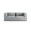 Habitat Lars Fabric 3 Seater Sofa - Grey - Ash Leg