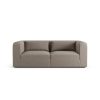 Habitat Lars Fabric 3 Seater Sofa - Mocha - Ash Leg