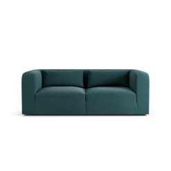 Habitat Lars Fabric 3 Seater Sofa - Teal - Ash Leg