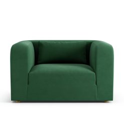 Habitat Lars Fabric Cuddle Chair - Green