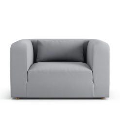 Habitat Lars Fabric Cuddle Chair - Grey