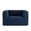 Habitat Lars Fabric Cuddle Chair - Navy Blue