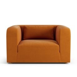 Habitat Lars Fabric Cuddle Chair - Orange