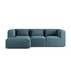 Habitat Lars Left Hand Corner Sofa - Blue - Ash Leg