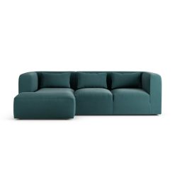 Habitat Lars Left Hand Corner Sofa - Teal - Ash Leg