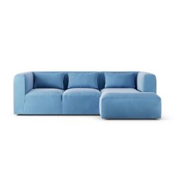Habitat Lars Right Hand Corner Sofa - Sky Blue - Ash Leg