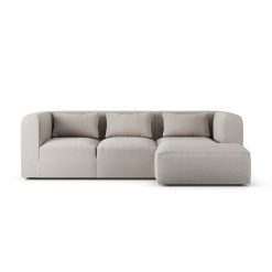 Habitat Lars Right Hand Corner Sofa - Stone - Ash Leg