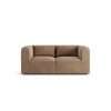Habitat Lars Velvet 2 Seater Sofa - Latte - Ash Leg