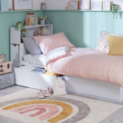 Habitat Lloyd Storage Cabin Bed, Headboard & Mattress -White