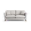 Habitat Lomond Fabric 3 Seater Sofa - Natural - Dark Leg