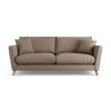 Habitat Lomond Fabric 4 Seater Sofa - Biscuit - Ash Leg