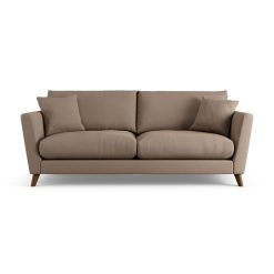 Habitat Lomond Fabric 4 Seater Sofa - Biscuit - Dark Leg