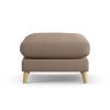 Habitat Lomond Fabric Footstool - Biscuit - Ash Leg