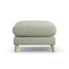 Habitat Lomond Fabric Footstool - Sage Green - Ash Leg