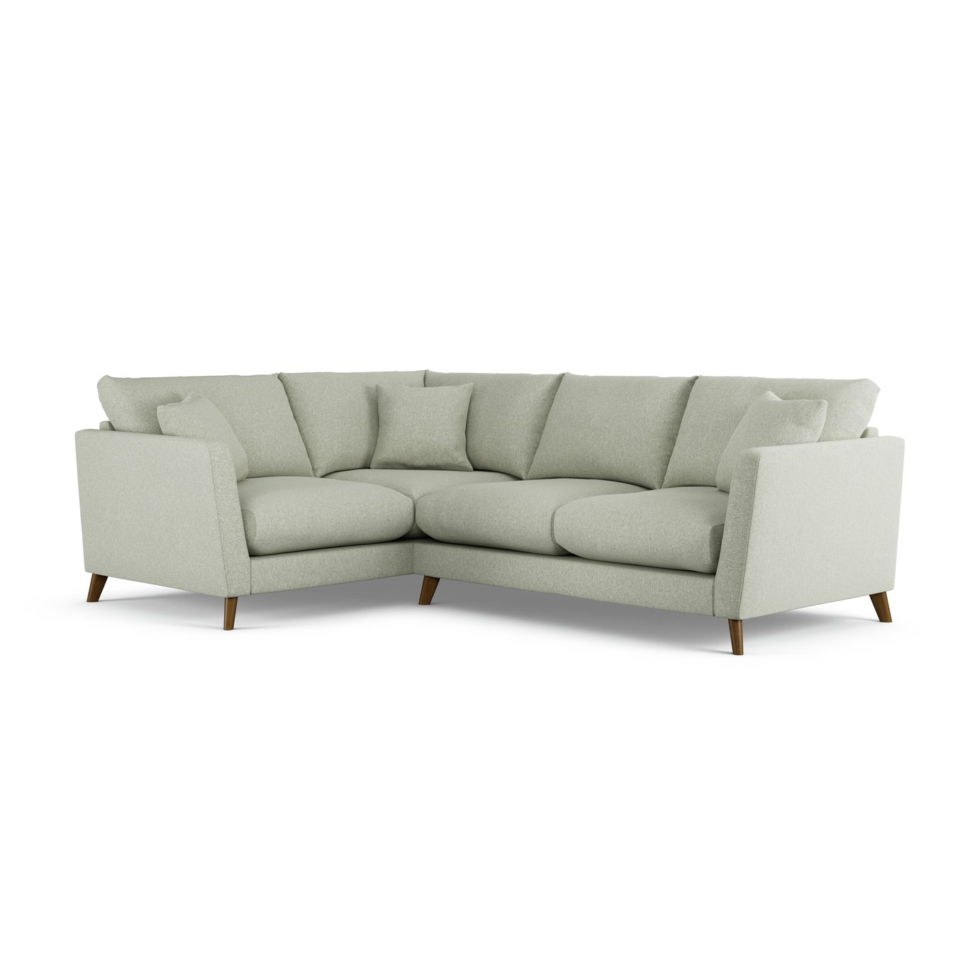 Habitat Lomond Left Hand Corner Sofa - Sage Green - Dark Leg