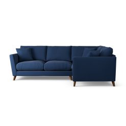 Habitat Lomond Right Hand Corner Sofa - Navy - Dark Leg