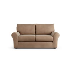 Habitat Molton Velvet 2 Seater Sofa - Latte