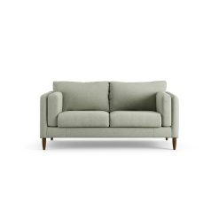 Habitat Newington Fabric 2 Seater Sofa -Sage Green -Dark Leg