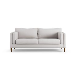 Habitat Newington Fabric 3 Seater Sofa - Natural - Dark Leg