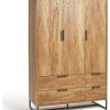 Habitat Nomad 3 Door 4 Drawer Wardrobe - Oak Effect