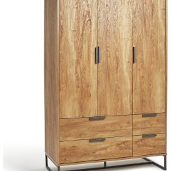 Habitat Nomad 3 Door 4 Drawer Wardrobe - Oak Effect