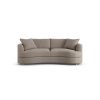 Habitat Sacha Fabric 3 Seater Sofa - Mocha - Ash Leg