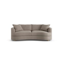 Habitat Sacha Fabric 3 Seater Sofa - Mocha - Ash Leg