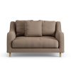 Habitat Swift Fabric Cuddle Chair - Biscuit - Ash Leg