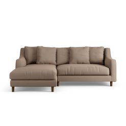 Habitat Swift Left Hand Corner Sofa - Biscuit - Dark Leg