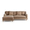 Habitat Swift Left Hand Corner Sofa - Latte - Ash Leg