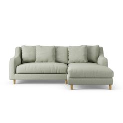 Habitat Swift Right Hand Corner Sofa - Sage Green - Ash Leg