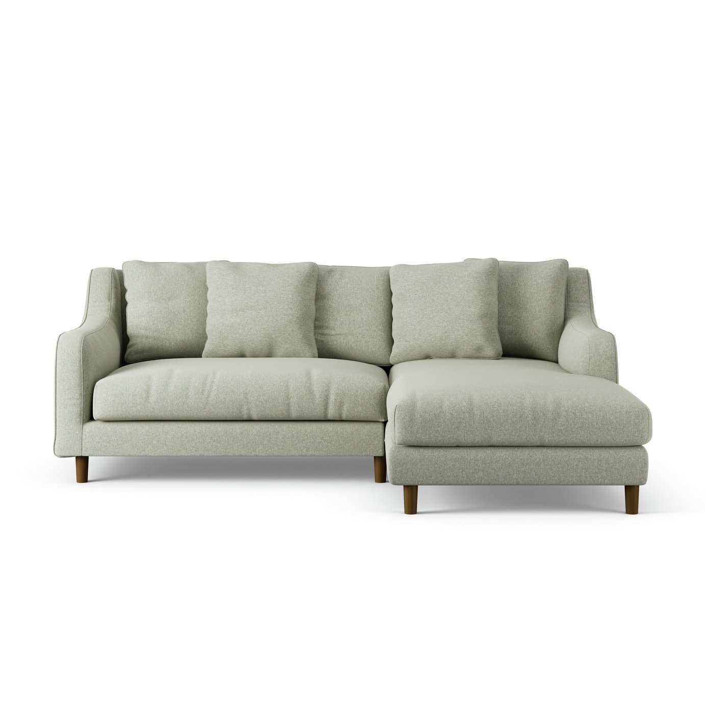 Habitat Swift Right Hand Corner Sofa - Sage Green - Dark Leg