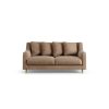 Habitat Swift Velvet 2 Seater Sofa - Latte - Ash Leg