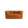 Habitat Wynn Fabric 2 Seater Sofa - Orange - Ash Leg