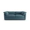 Habitat Wynn Fabric 3 Seater Sofa - Blue - Ash Leg