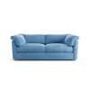 Habitat Wynn Velvet 3 Seater Sofa - Sky Blue - Ash Leg