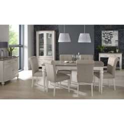 Moira Extendable Dining Set with 6 Chairs
