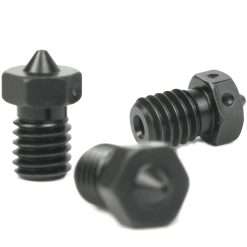 E3D Hardened Steel Nozzle 0.4mm or 0.6mm Triple Packs for V6 HotEnd 3D Printer High-Temp & Abrasive Filament Ready - Compatible with Prusa MK2, Prusa MK3, Prusa MK3S