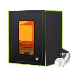 Enclosure for Resin 3D Printer with Ventilation kit and LED Lighting Eliminate or Reduce 3D Printing Smell Constant Temperature Improve Printing Quality Protective Cover for LCD...