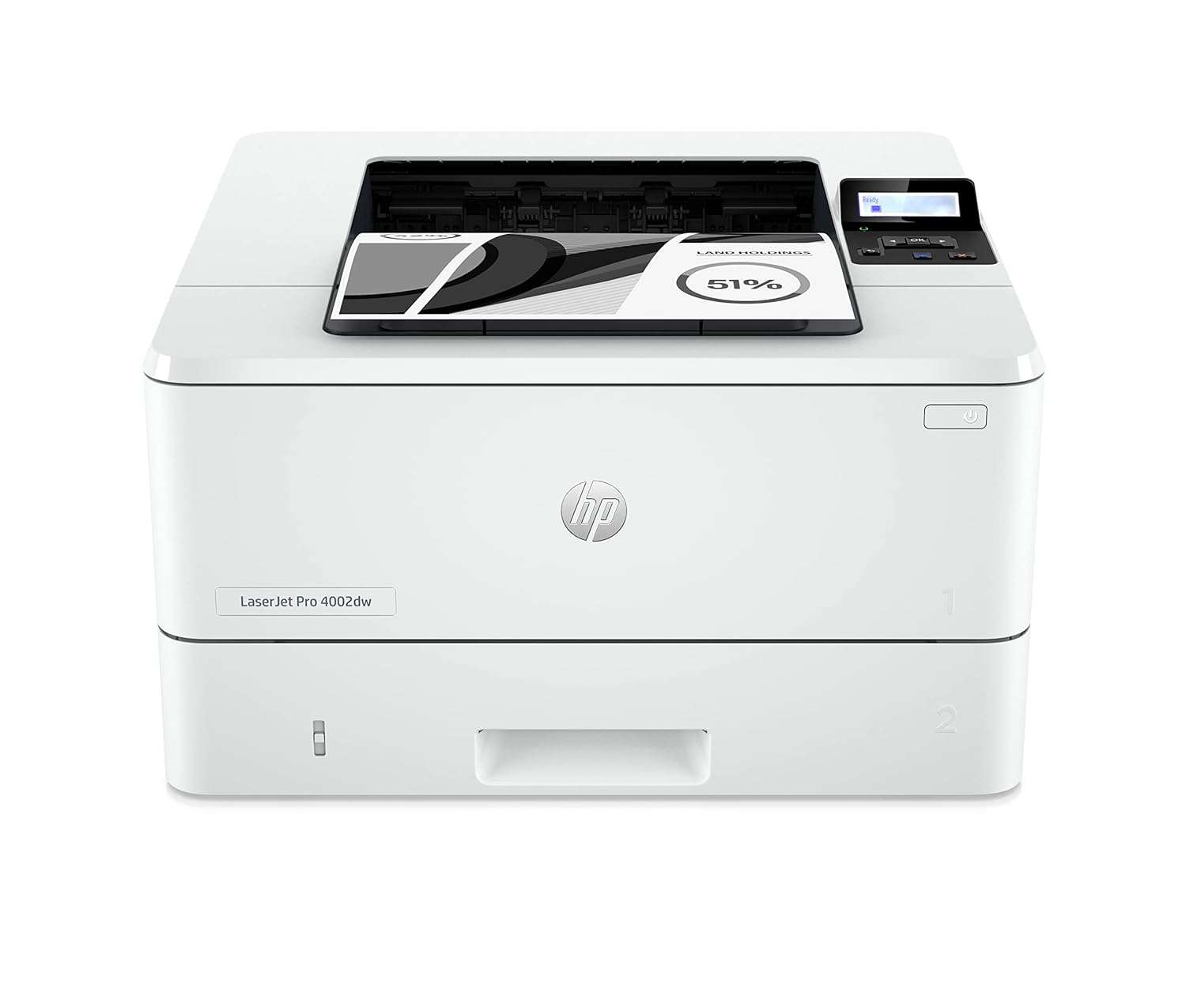 HP Laserjet Pro 4002dw Laser Printer | Black and White | Printer for Small Medium Business | Print | 2-Sided Printing | Dual-Band Wi-Fi, Ethernet | Energy Efficient