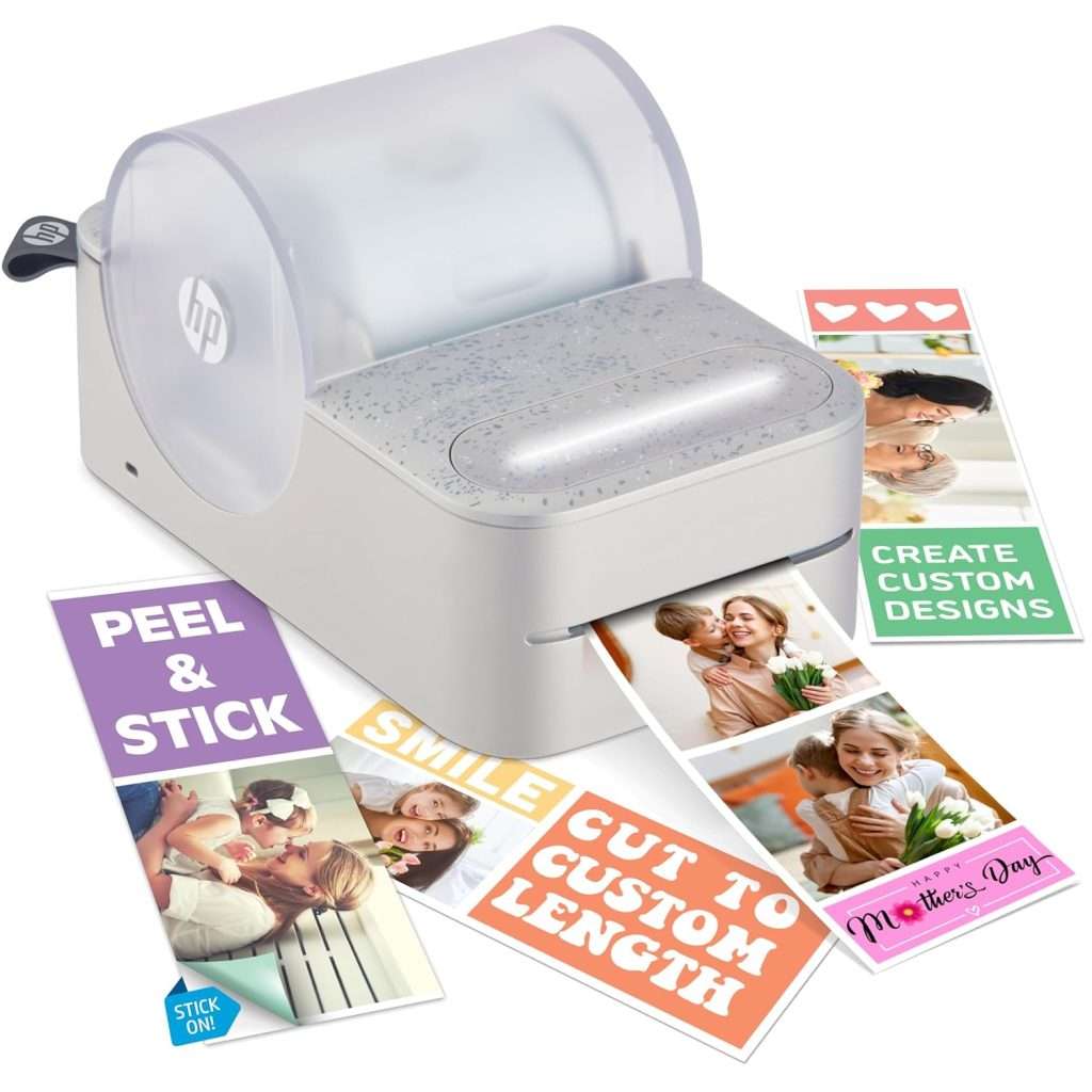 Stampante Fotografica Portatile HP Sprocket Panorama - Con Carta Zink Adesiva, Custodia E Accessori Per Sticker E Foto