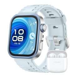 HUAWEI WATCH FIT 4 Pro Blue + FreeBuds SE 2 White, Smartwatch for Men Women Outdoor Enthusiasts, 1.82" Sapphire Screen, 9.3mm Thickness, ECG, up to 10 Days Battery Life, iOS &...