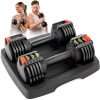 Lifepro Adjustable Dumbbells - 6in1, 15Lb to 90Lb, Compact & Quick Adjustable, Full Body Exercise & Fitness Home Gym