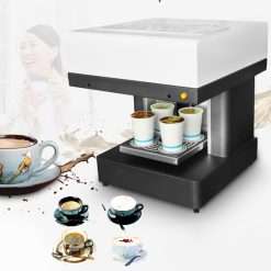WaaYb 3D Latte Art Printer with USB Support, Automatic 4 Cups Coffee Printer For DIY Food Printer Latte Cake Cappuccino Printer For Biscuits chocolate Printing Machine 4 cups...