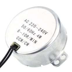 10 W Electrical Motor Ac Synchronous Motor 220-240V AC Synchronous Motor Geared Motor 4W CW/CCW with Low Consumption Large and Low Noise for Heater Handicrafts Lamps and...
