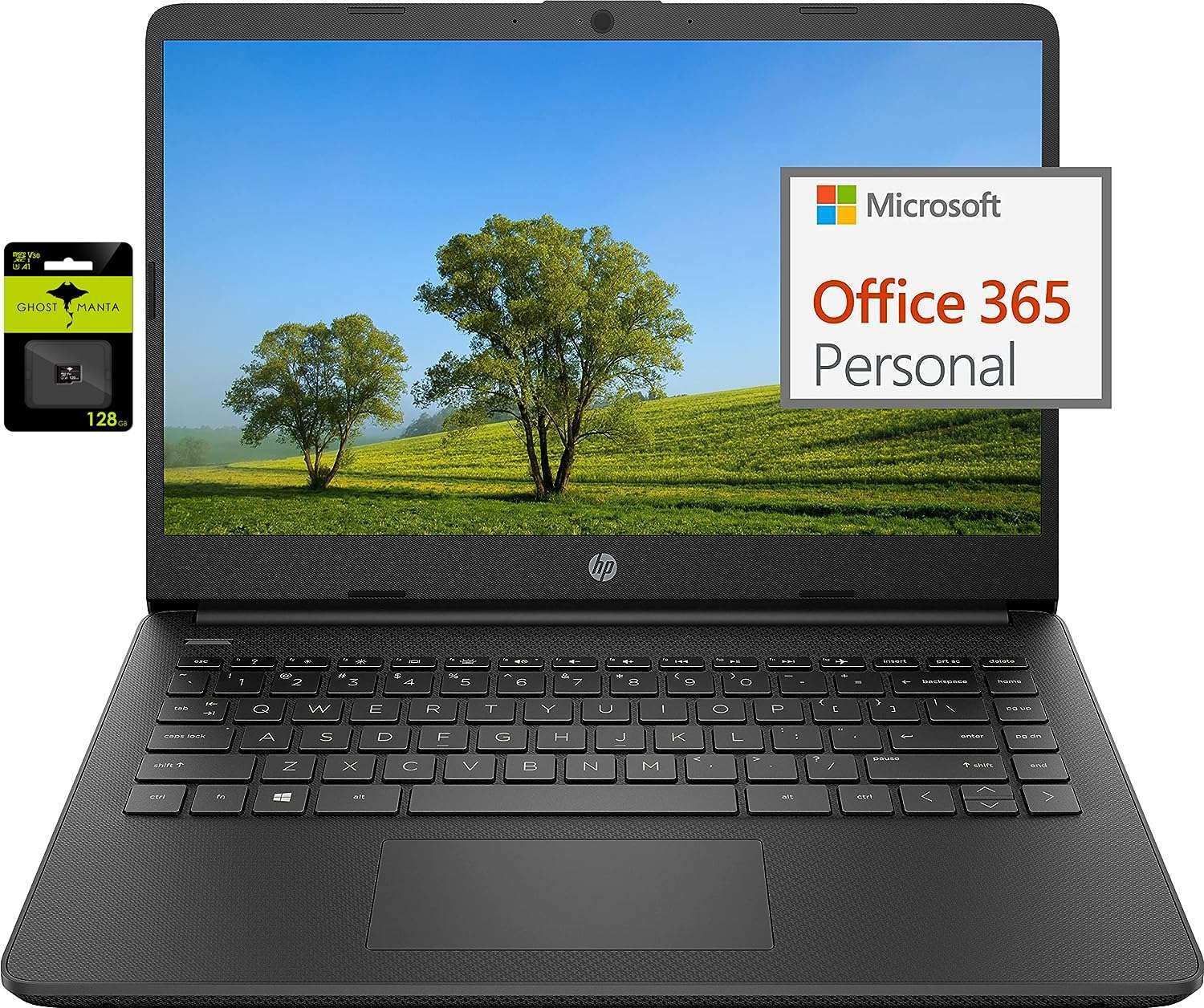 2022 Newest HP 14" Ultral Light Laptop for Students and Business, Intel Quad-Core N4120, 8GB RAM, 192GB Storage(64GB eMMC+128GB Micro SD), 1 Year Office 365, Webcam, HDMI, WiFi,...
