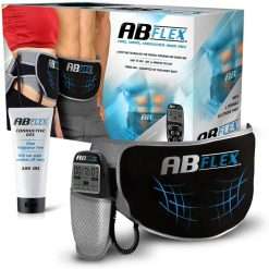 ABFLEX Ab Toning Belt and Ab Stimulator for Slender Toned Stomach Muscles, Remote for Quick and Easy Adjustments