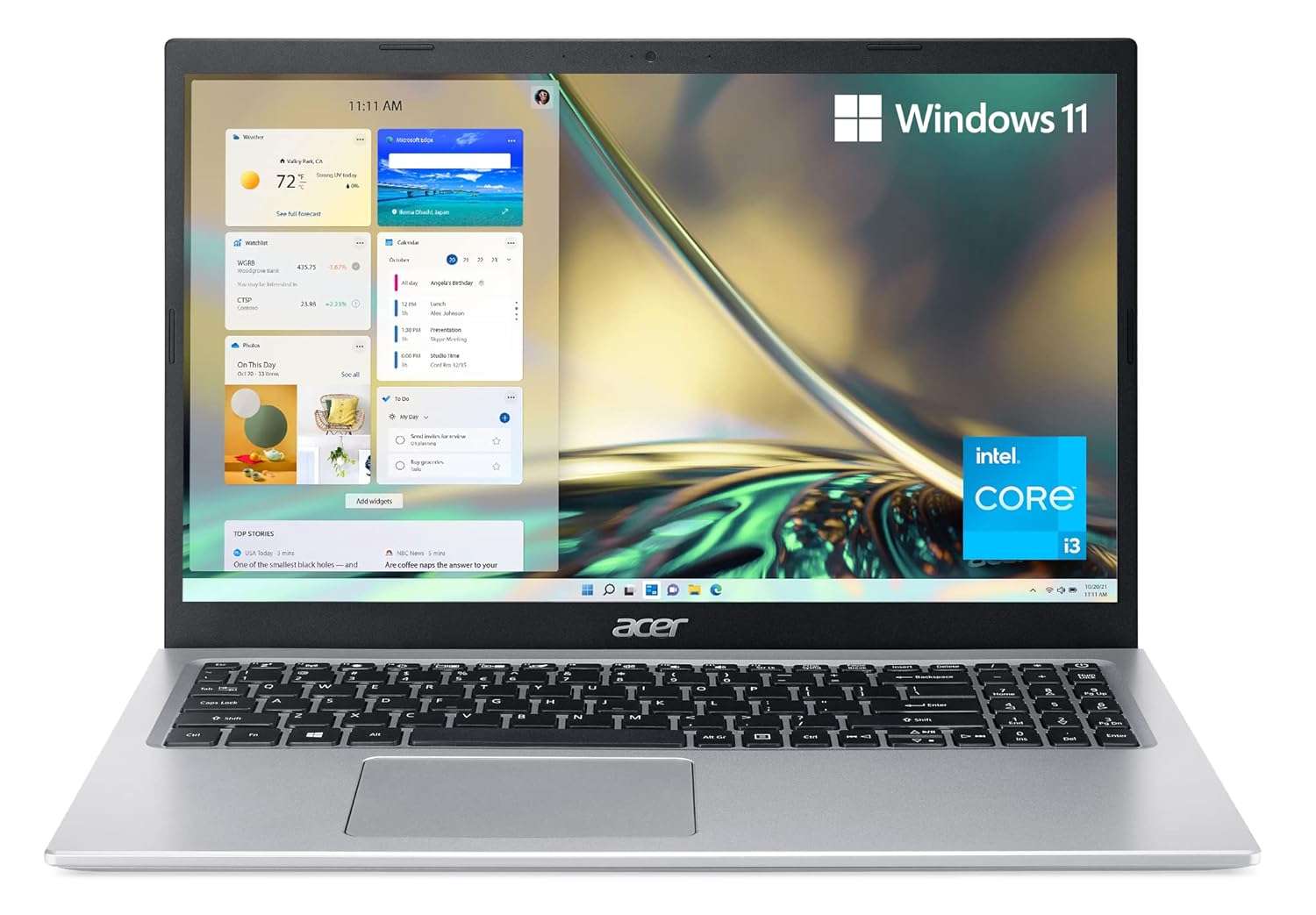 Acer Aspire 5 A515-56-347N Slim Laptop - 15.6" Full HD IPS Display - 11th Gen Intel i3-1115G4 Dual Core Processor - 8GB DDR4 - 128GB NVMe SSD - WiFi 6 - Amazon Alexa - Windows...